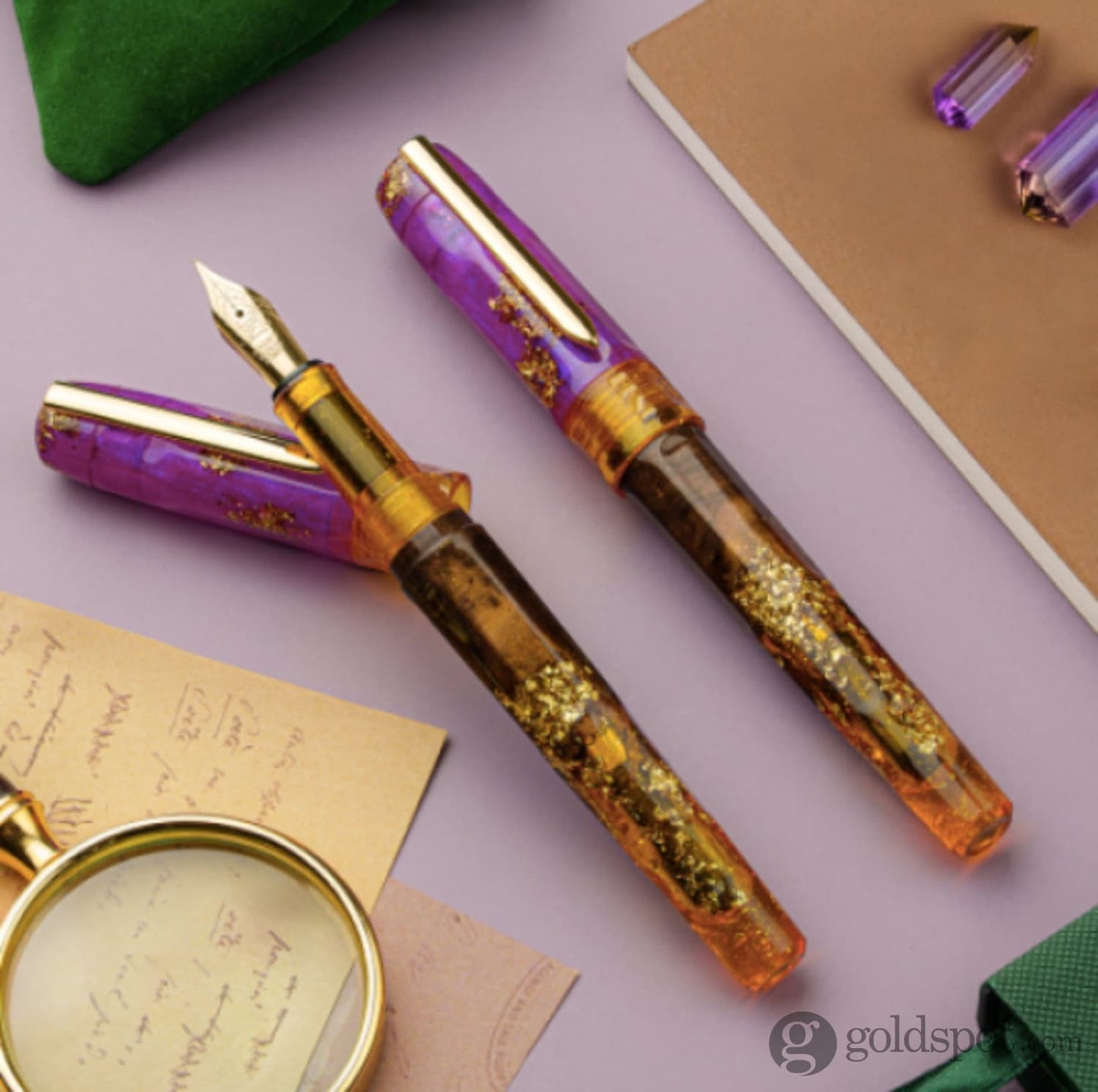 Benu Talisman Fountain Pen in Ametrine Fountain Pen