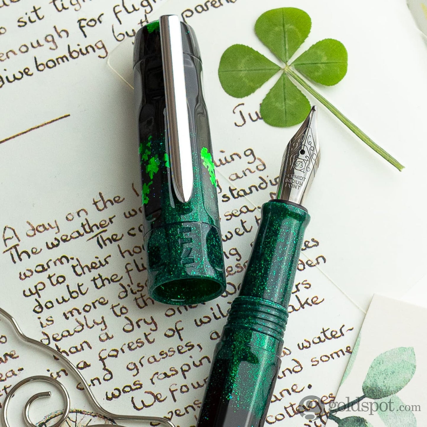 Benu Talisman Fountain Pen in Four Leaf Clover Fountain Pen
