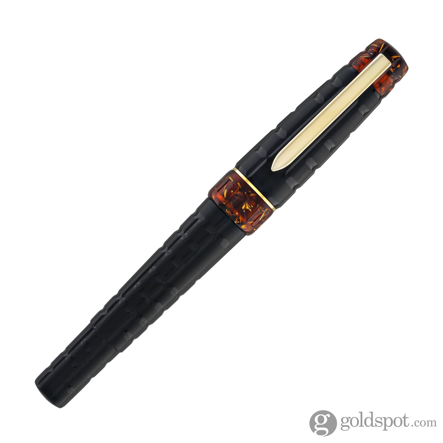 Benu Tessera Fountain Pen in Black Amber - Goldspot Pens