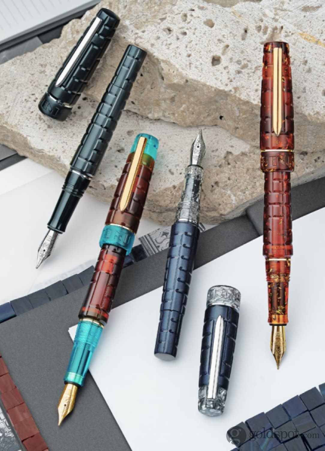 Benu Tessera Collection Fountain Pen in Ribbon Turquoise Fountain Pen