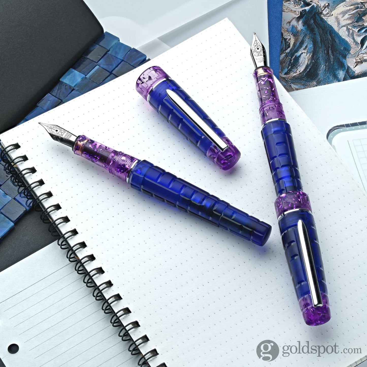 Benu Tessera Collection Fountain Pen in Tanzanite Fountain Pen