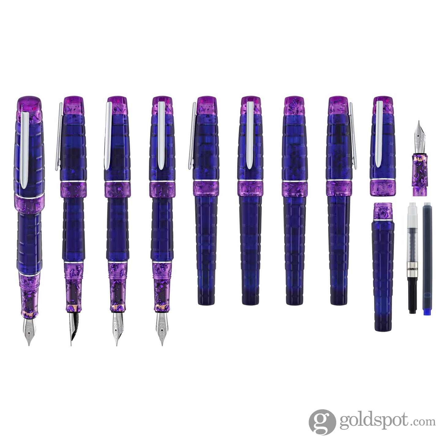 Benu Tessera Collection Fountain Pen in Tanzanite Fountain Pen