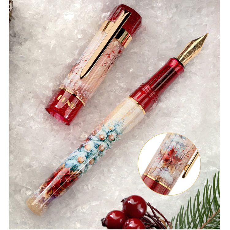Benu Tribute Collection Fountain in Noel in Snow Fountain Pens