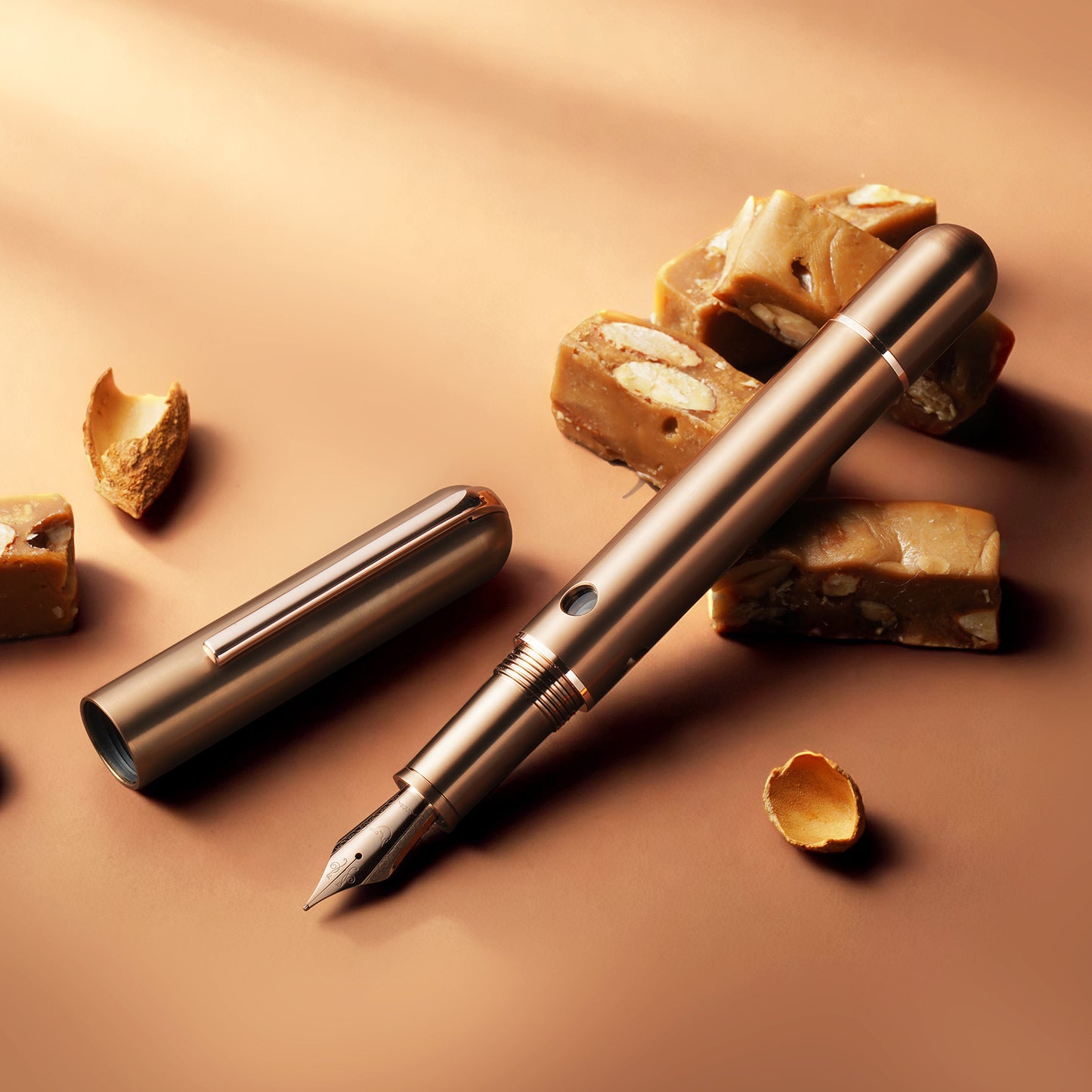 Nahvalur Nautilus Fountain Pen in Toffee Ti