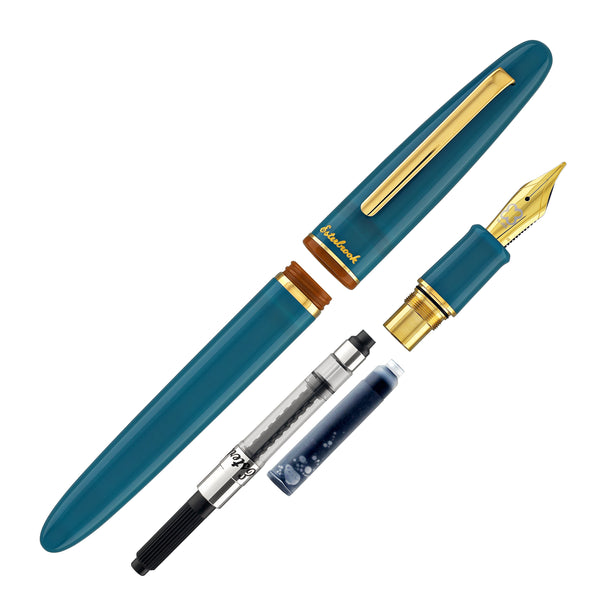 Esterbrook Estie Back to the Lands Regular Fountain Pen in Funky Lake with Gold Trim Fountain Pen