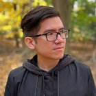 Black hoodie with drawstring, glasses