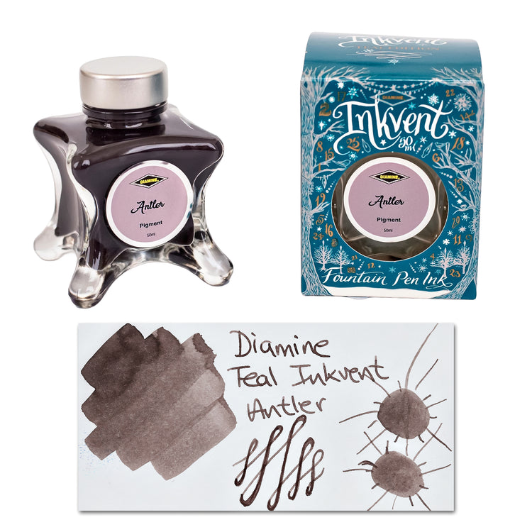 Diamine Inkvent Teal Edition Pigment Bottled Ink in Antler - 50 ml