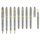 Omas Ogiva Fountain Pen in Grigio with Gold Trim - 14K Gold