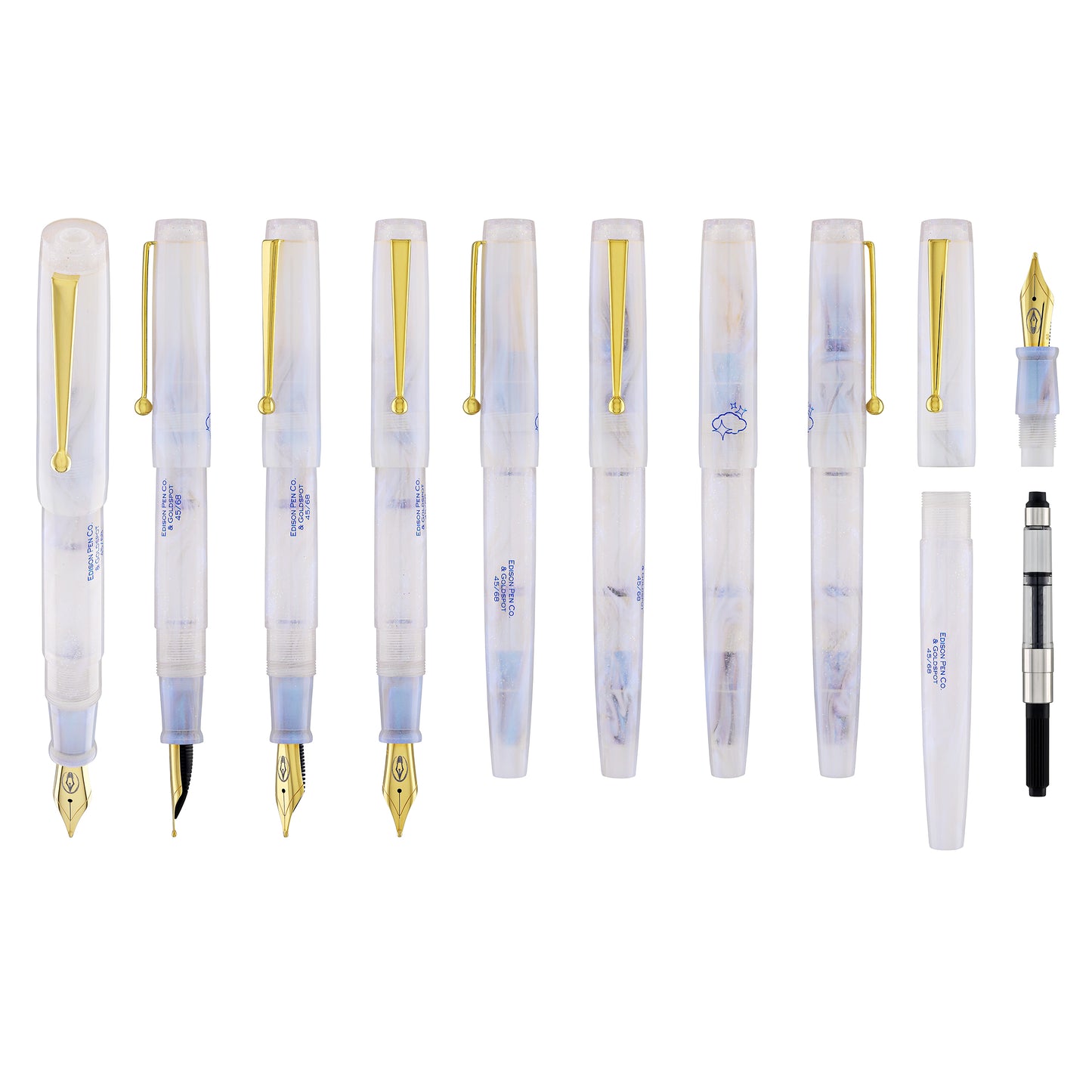 Edison Newark Fountain Pen in Magellanic Clouds LE