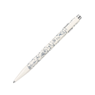 Caran d'Ache 849 Toile de Jouy Ballpoint Pen in White - Medium Point