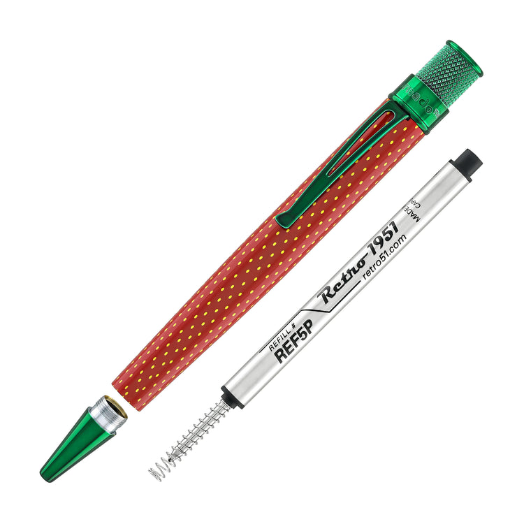 Retro 51 Tornado Fruit Series Rollerball Pen in Strawberry
