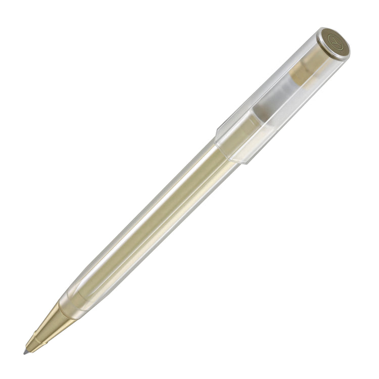 ystudio Glamour Evolve Elemental Rollerball Pen in Brass Gold