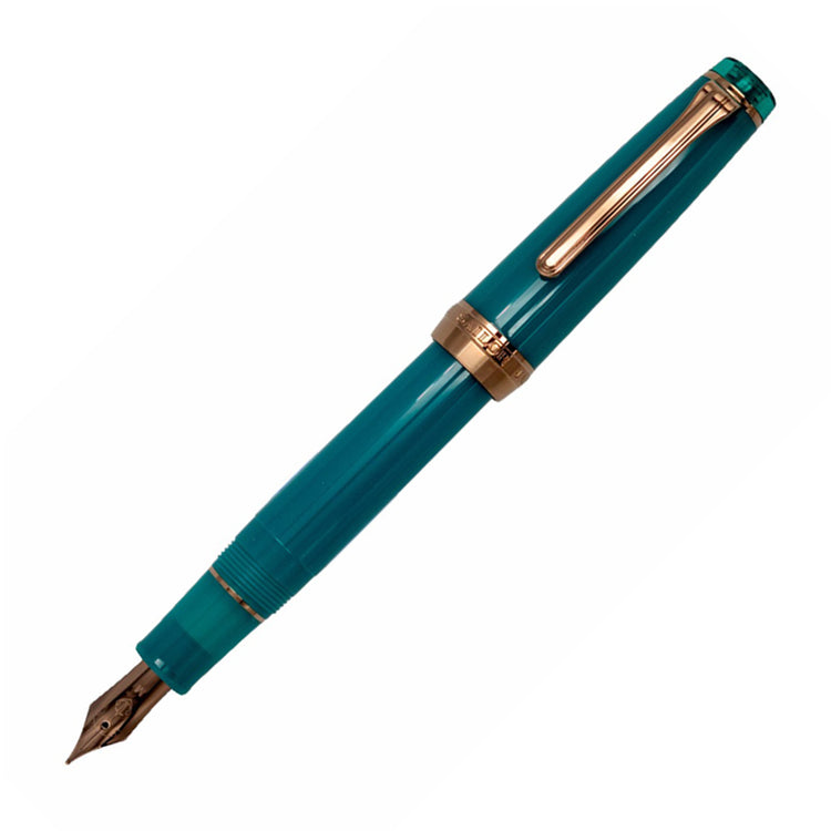 Sailor Pro Gear Regular Fountain Pen in Lucky Charm 2 Translucent Clover Teal