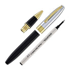 Sheaffer Legacy Rollerball Pen in Black Lacquer with Chrome Cap 14kt Gold PVD