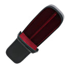 Visconti Classic Black Leather 2 Pen Case with Red Lining