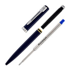 Waterman Impression Ballpoint Pen in Blue with Palladium Coated