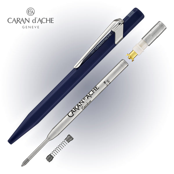 Caran d’Ache 849 Metal Collection Ballpoint Pen in Sapphire Blue Ballpoint Pens