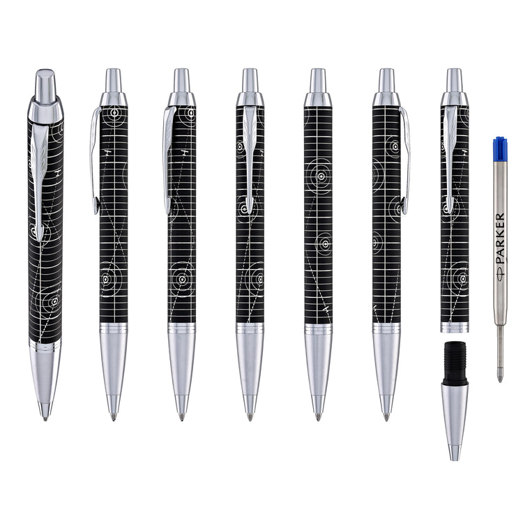 Parker IM Premium Ballpoint Pen in Legacy of Flight with Chrome Trim