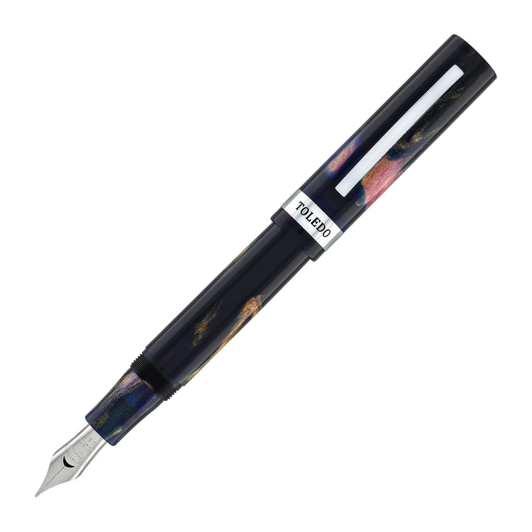 Conklin Toledo Fountain Pen in Golden Evergreen Whisper with Chrome Trim - Limited Edition