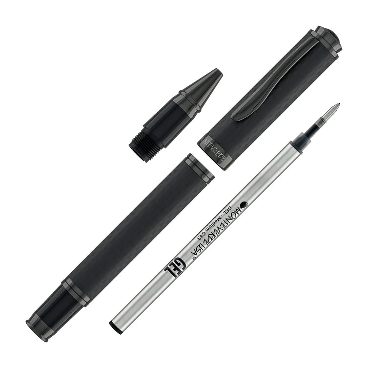 Monteverde Innova Rollerball Pen in Matte Carbon with Gunmetal Trim