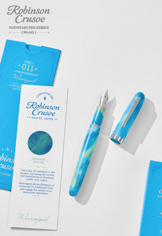 Wearingeul Preface Fountain Pen in Robinson Crusoe with Silver Trim