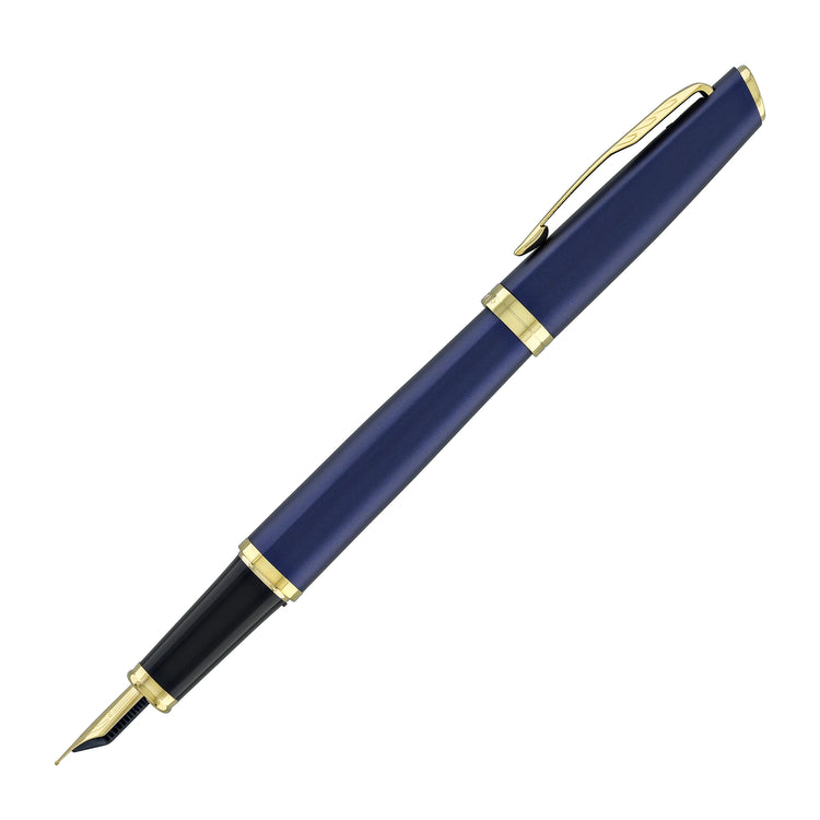 Parker Meridian Fountain Pen in Blue with Gold Trim