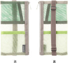 Midori Book Band Pen Case for B6 to A5 in Mesh Green