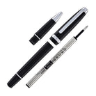 Cross Lume Ballpoint Pen in Obsidian Black with Polished Chrome Appointments