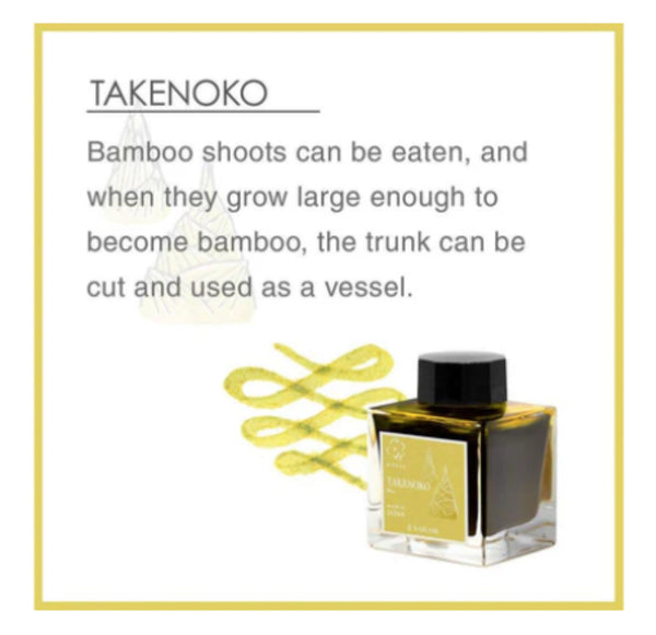 Sailor Manyo Bottled Ink in Takenoko (Bamboo Shoots) - 50 mL - Limited Edition Bottled Ink