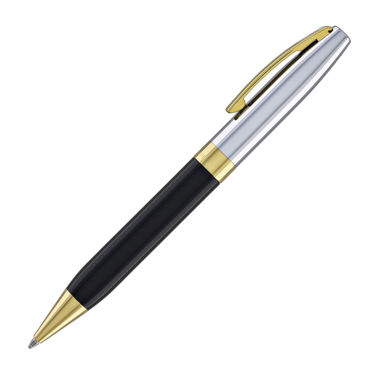 Sheaffer Legacy Ballpoint Pen in Black Lacquer with Chrome Cap 14kt Gold PVD