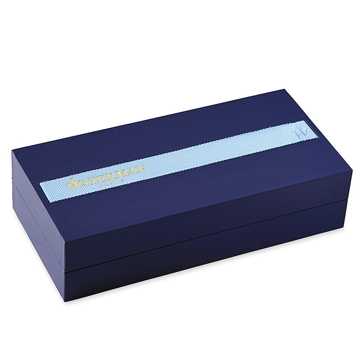 Waterman Carene Fountain Pen in Black Sea with Gold Trim - 18K Gold Medium Point