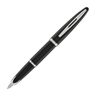 Waterman Carene Fountain Pen in Black Sea with Stainless Steel Trim - 18K Gold