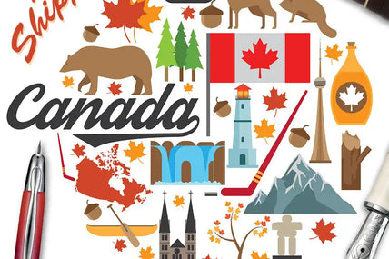 Canada-themed promotional graphic.