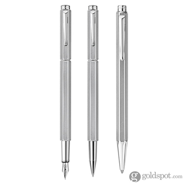 Caran dAche Ecridor Rollerball Pen in Maille Milanaise & Silver Rollerball Pen