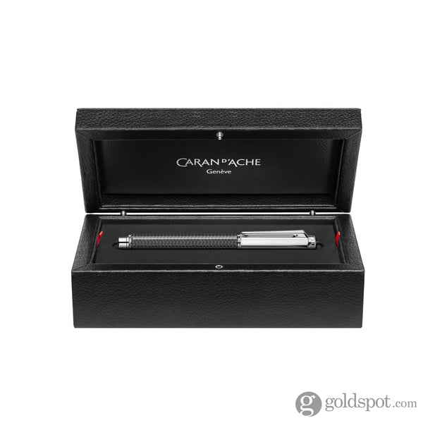 Caran Dache Varius Carbon 3000 Rollerball Pen in Silver and Rhodium Rollerball Pen