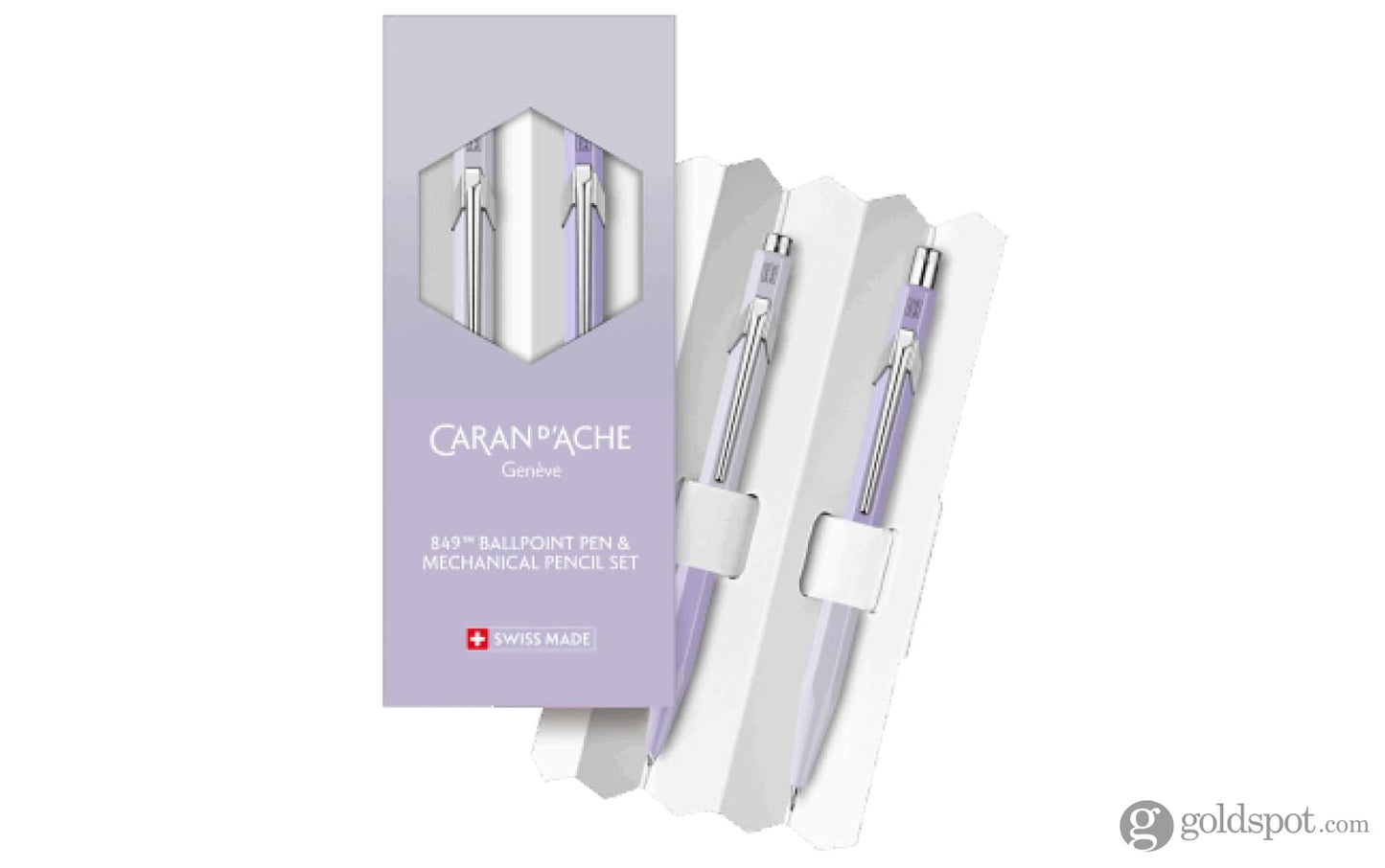 Caran d’Ache 849 Blooming Lavender Pen and 0.5mm Pencil Set Special Edition Gift Sets