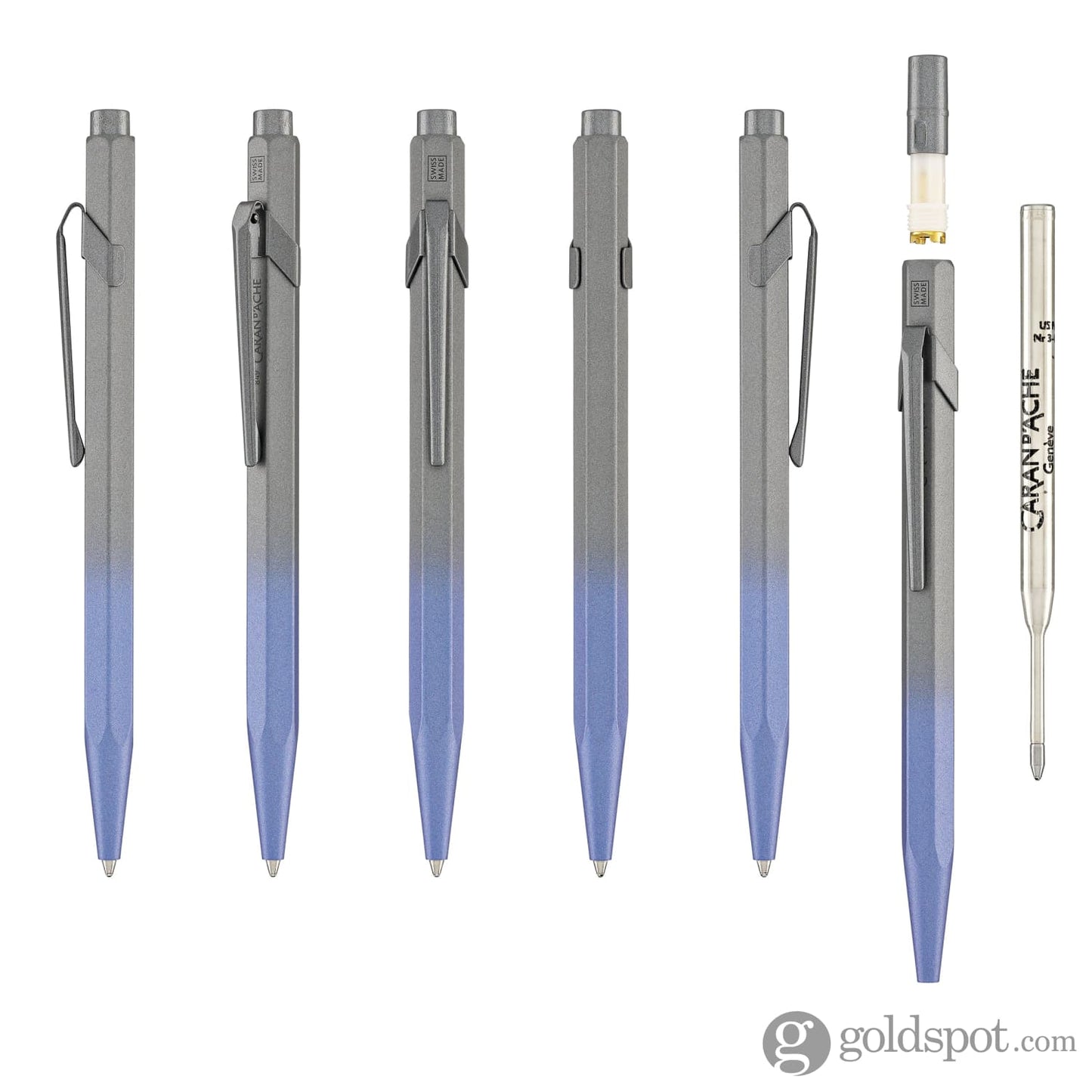 Caran d’Ache 849 Claim Your Style Ballpoint Pen in Stormy Blue - Limited Edition 5 Ballpoint Pens