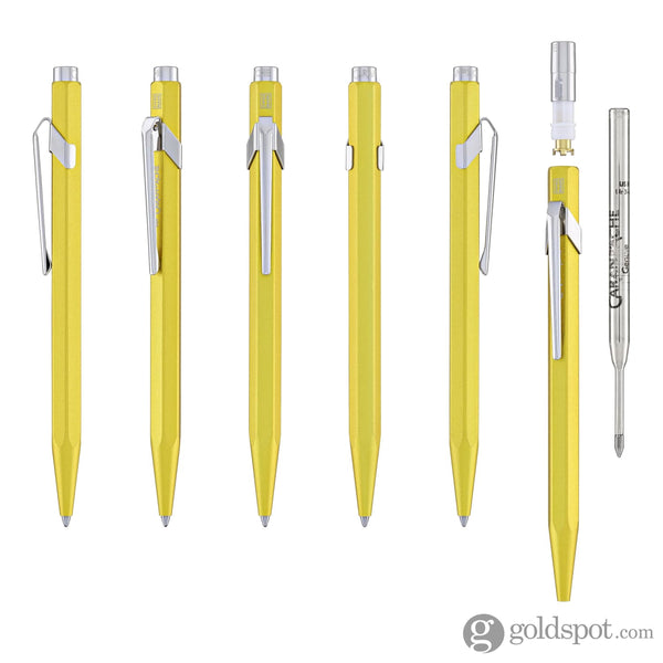 Caran d’Ache 849 COLORMAT-X Ballpoint Pen in Yellow Ballpoint Pens