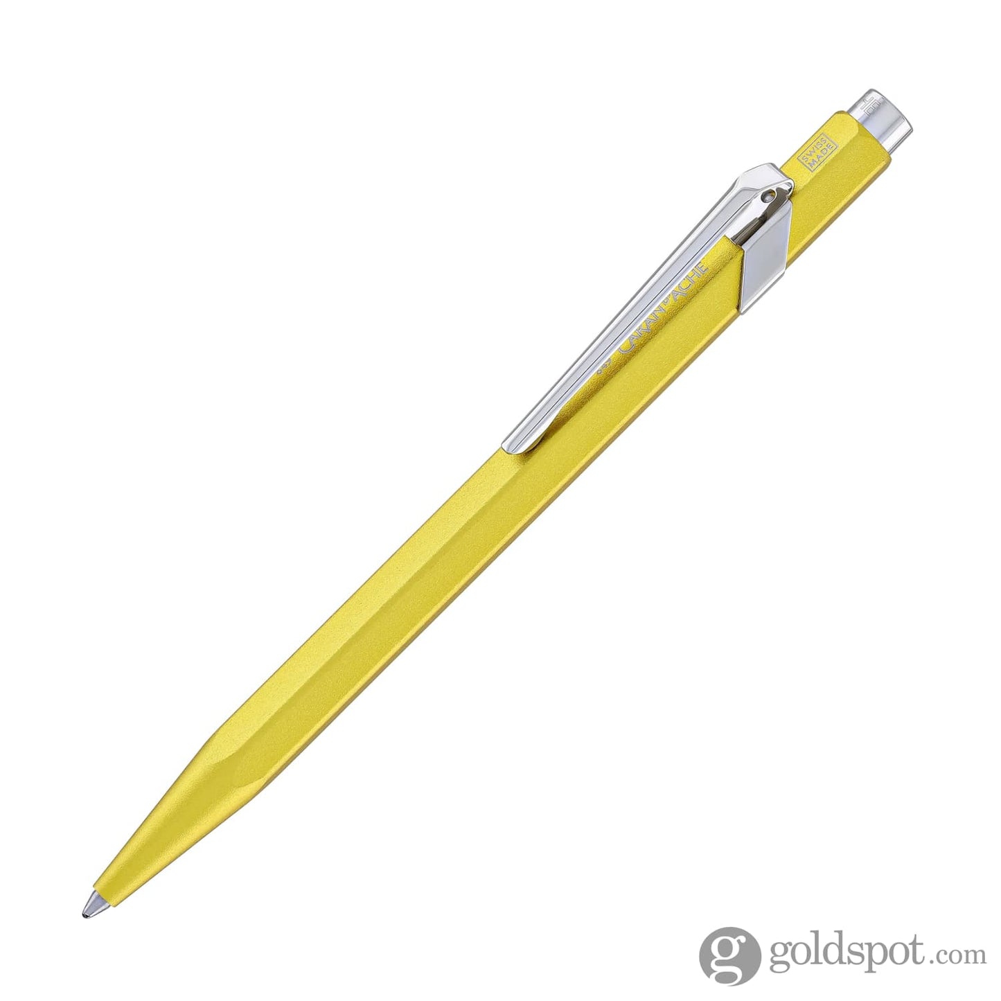 Caran d’Ache 849 COLORMAT-X Ballpoint Pen in Yellow Ballpoint Pens