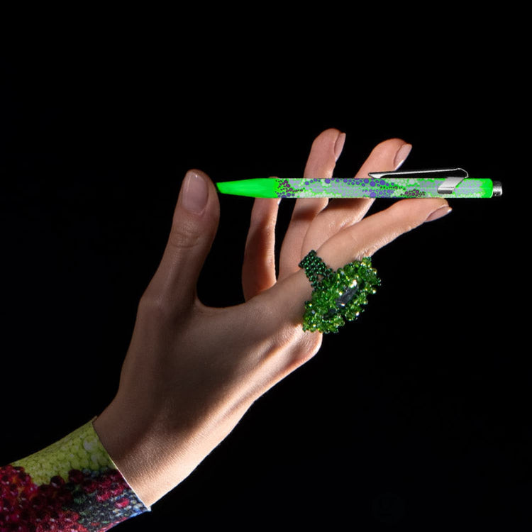 Caran d’Ache 849 Germanier Ballpoint Pen in Neon Green Ballpoint Pens