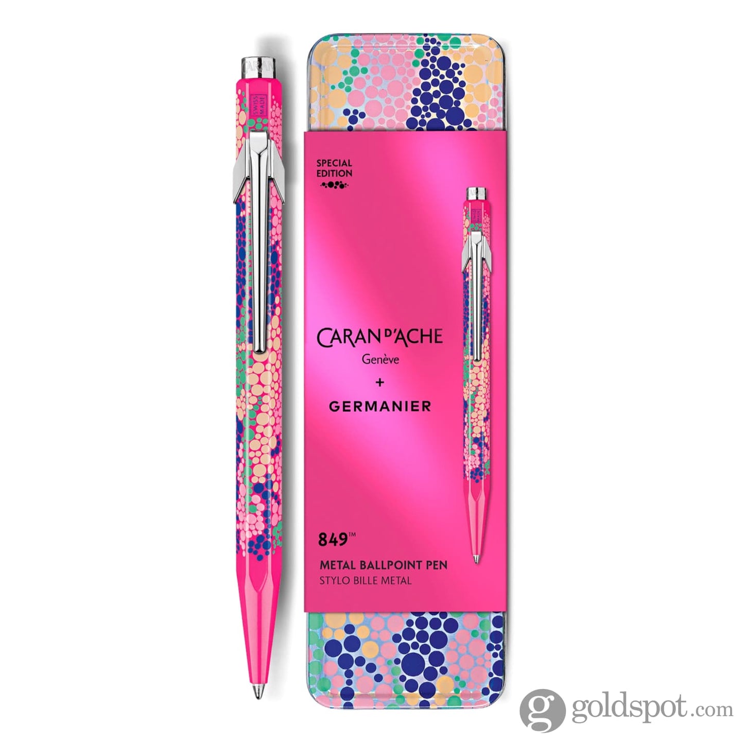 Caran d’Ache 849 Germanier Ballpoint Pen in Neon Pink Ballpoint Pens