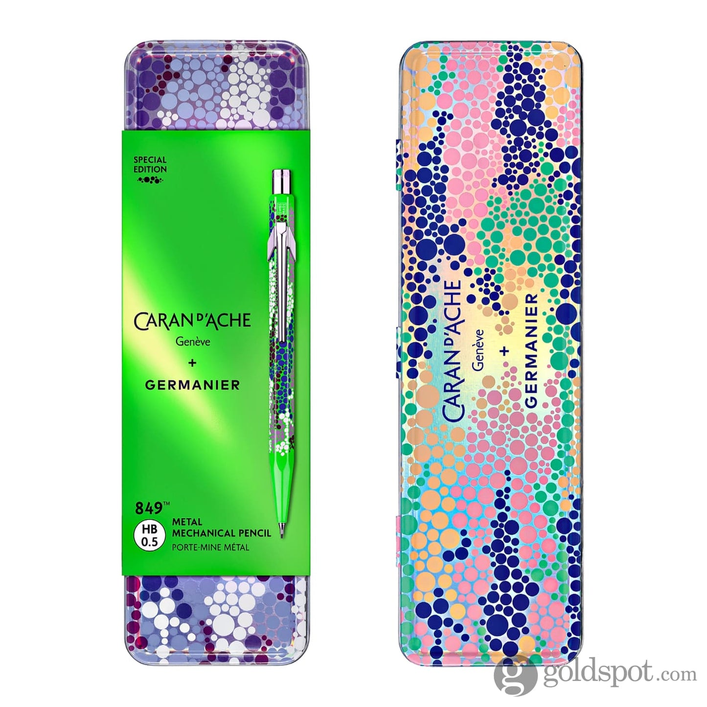 Caran d’Ache 849 Germanier Mechanical Pencil in Neon Green - 0.5mm Mechanical Pencils