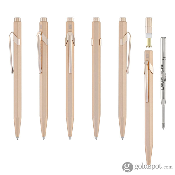 Caran d’Ache 849 Metal Collection Ballpoint Pen in Brut Rose Ballpoint Pens