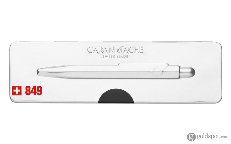 Caran dAche 849 Popline Ballpoint Pen in Black with Holder Ballpoint Pen