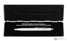 Caran dAche 849 Popline Ballpoint Pen in White with Holder Ballpoint Pen