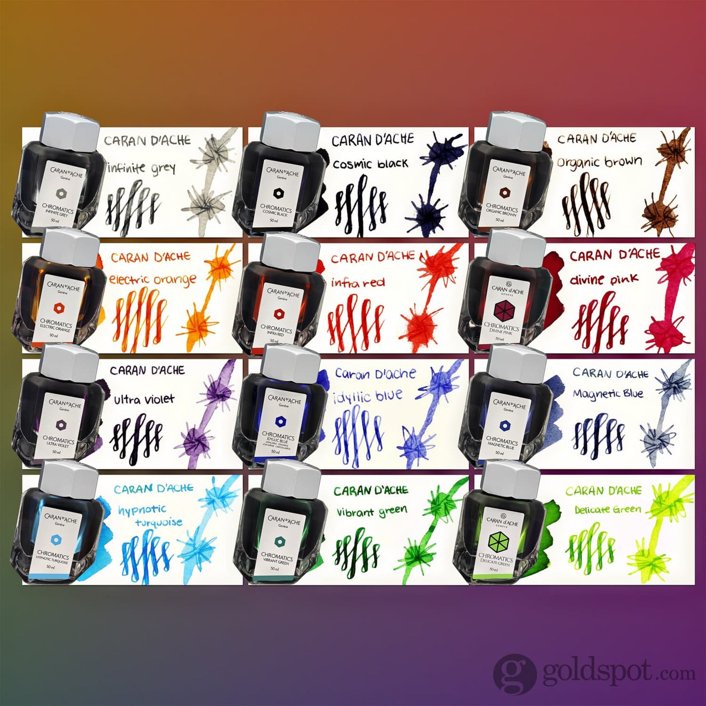 Caran d’Ache Chromatics Bottled Ink in Idyllic Blue - 50 mL Bottled Ink