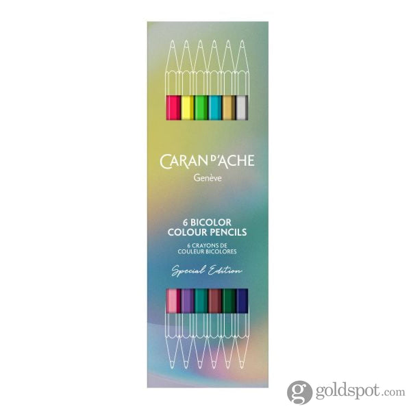 Caran d’Ache Claim Your Style Bicolor Colored Pencil - 6 Piece Set Gift Sets