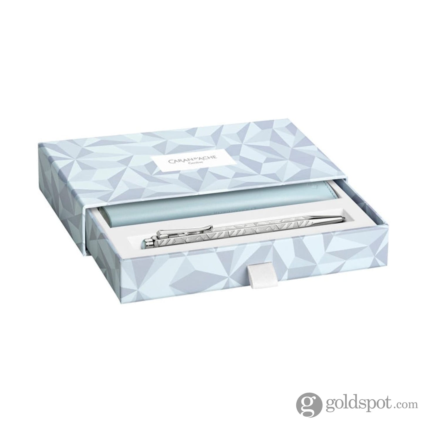 Caran d’Ache Ecridor Alpine Frost Christmas 2025 Ballpoint Pen and Leather Case Set Pen and Pencil Set