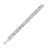 Caran d'Ache Ecridor Ballpoint Pen in Palladium with Flower Design
