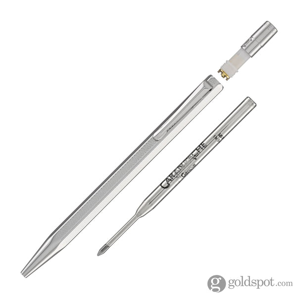 Caran d’Ache Ecridor Ballpoint Pen in Retro Silver Plated and Palladium Coated Ballpoint Pens